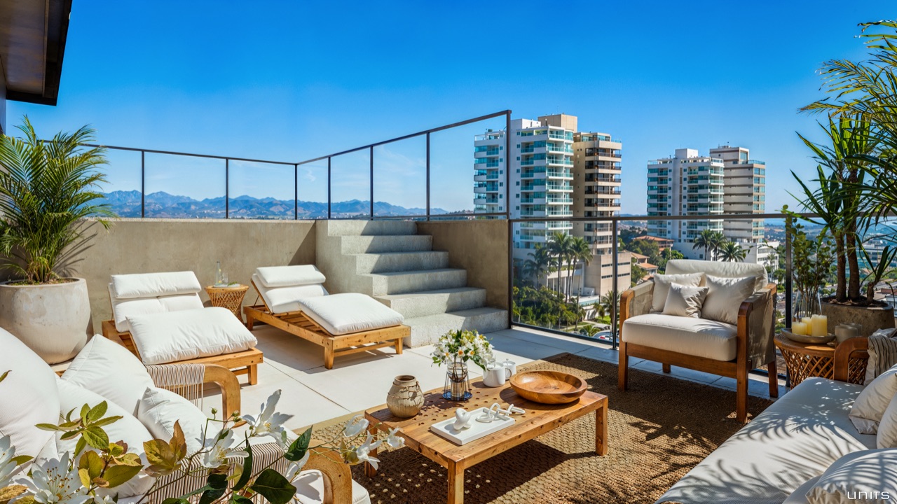 Terraço privativo da Cobertura 601 — Oceana Cavaleiros